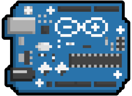 Logo Arduino em Pixelart