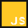 Logo JavaScript em Pixelart