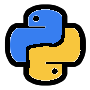 Logo Python em Pixelart